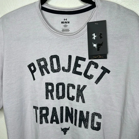 Under Armour Men's Project Rock Heavyweight Cutoff T-Shirt Size M NEW - Picture 7 of 10